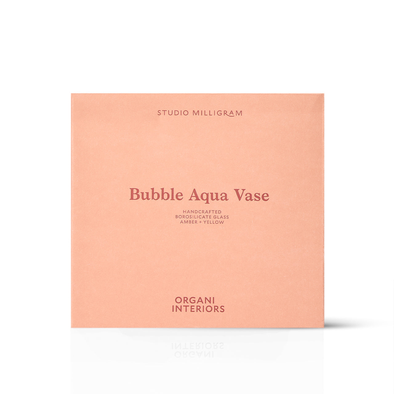 Studio Milligram Bubble Aqua Vase, Yellow & Amber Box