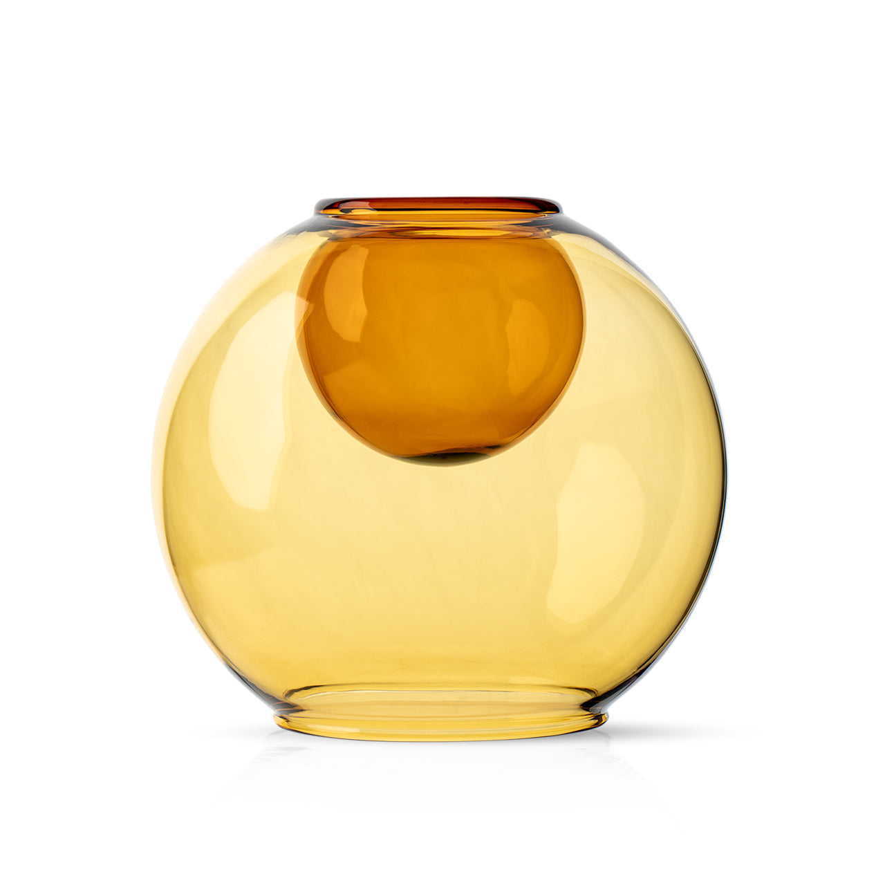 Bubble Aqua Vase, Yellow & Amber Flipped