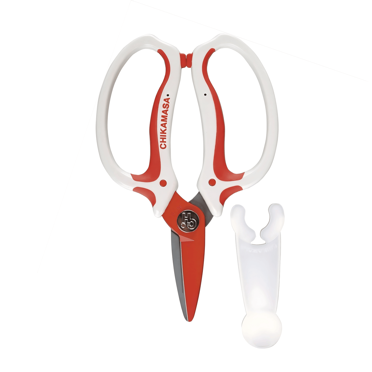 Chikamasa White Flower Shears with Blade Cap