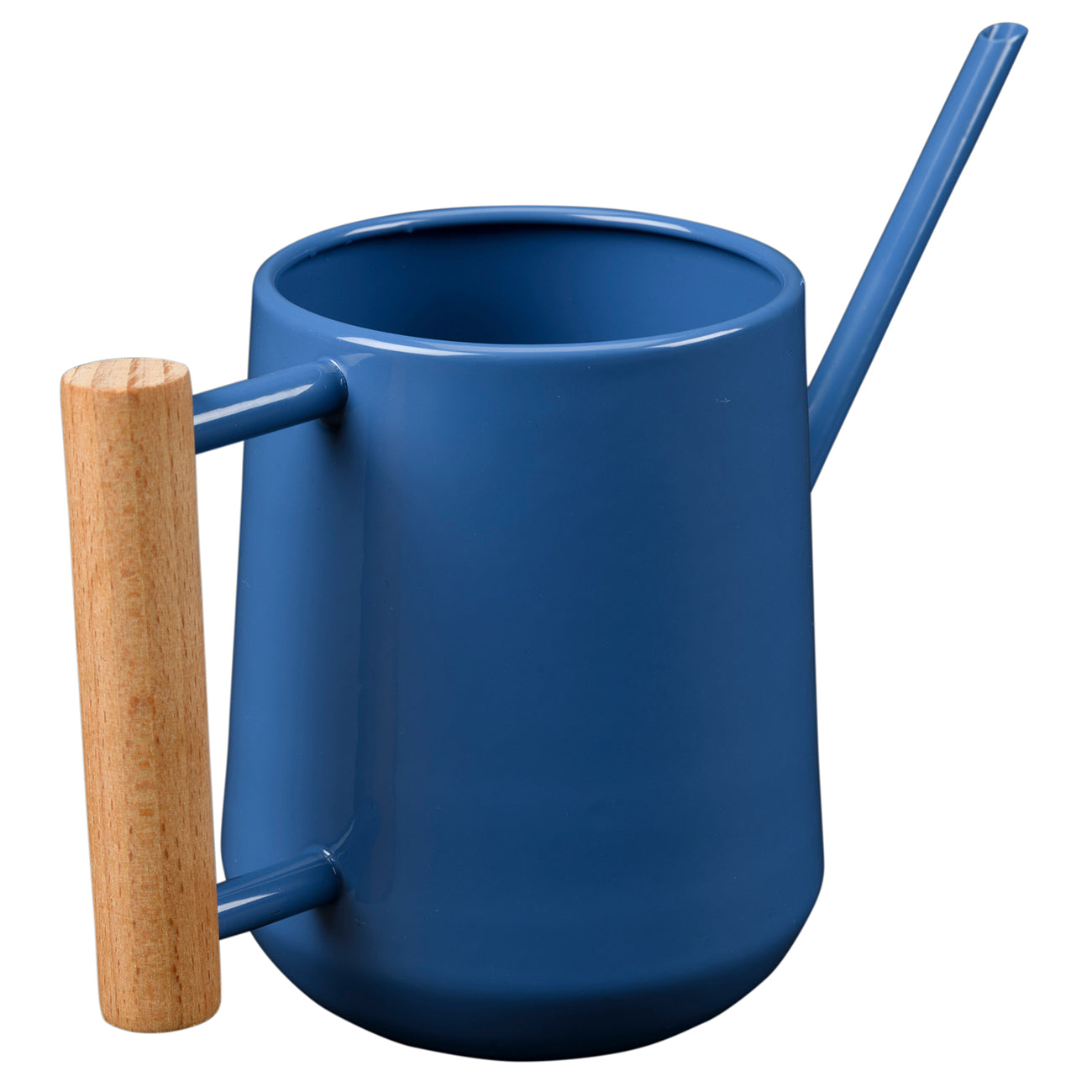 Burgon & Ball Blue Collector Indoor Watering Can with Wooden Handle