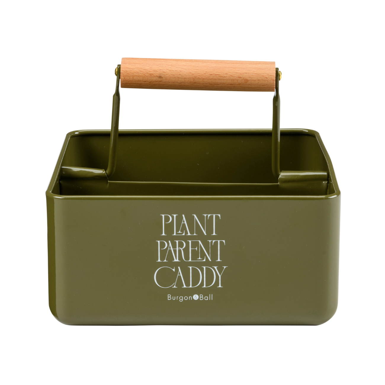 Burgon & Ball Collector Plant Parent Caddy, Olive Green