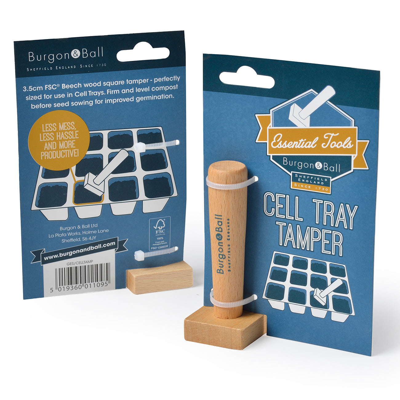 Burgon & Ball Cell Tray Tamper Packaging