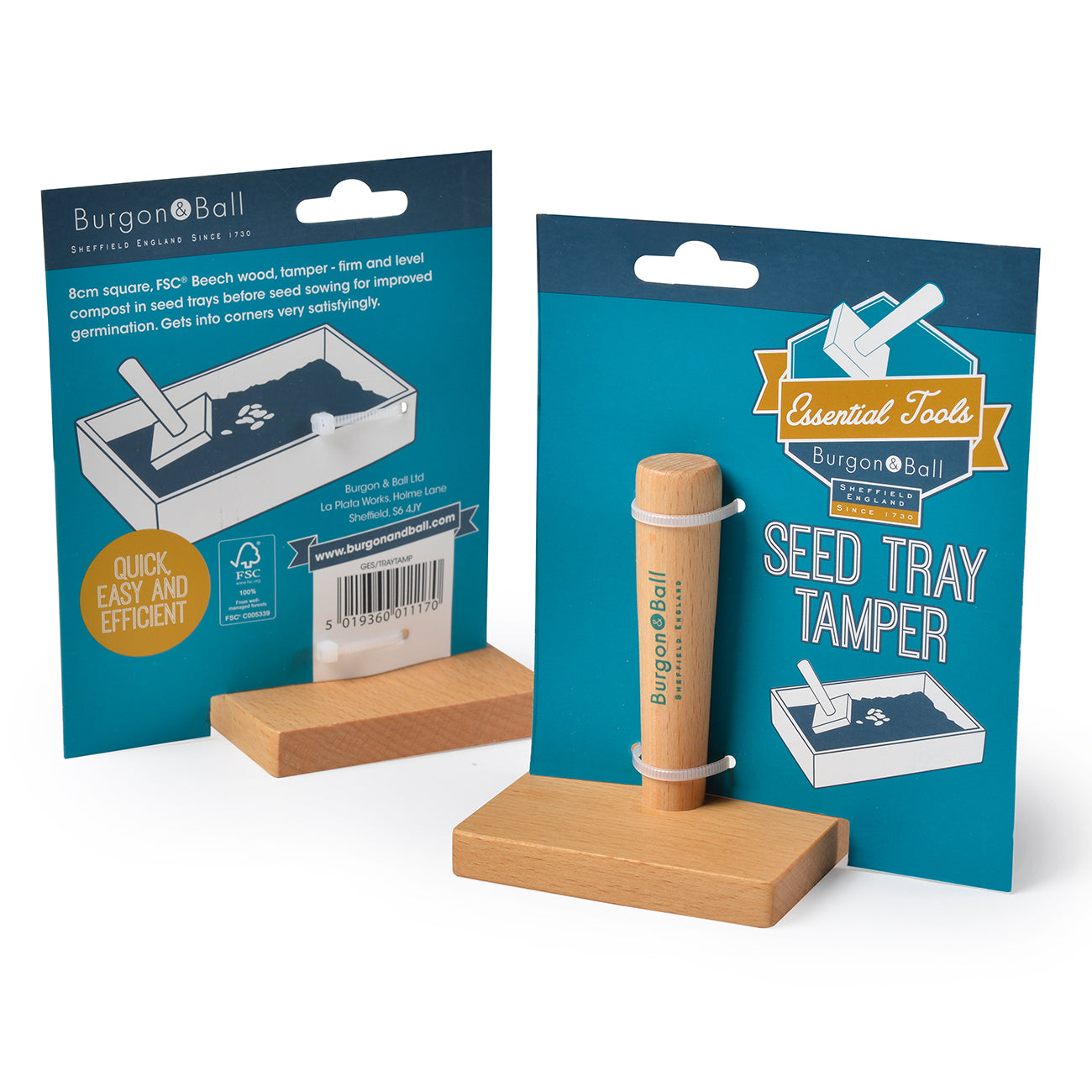 Burgon & Ball Seed Tray Tamper Packaging