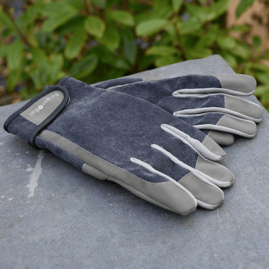 Burgon & Ball 'Dig the Glove' Grey Cord Men's Gardening Gloves