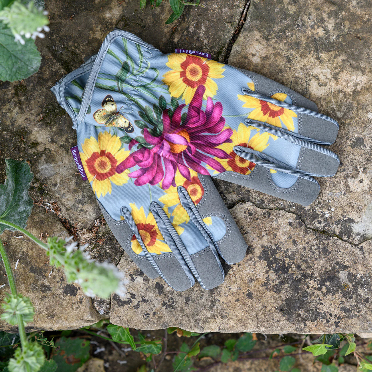 Burgon & Ball 'Asteraceae' Gloves in Garden