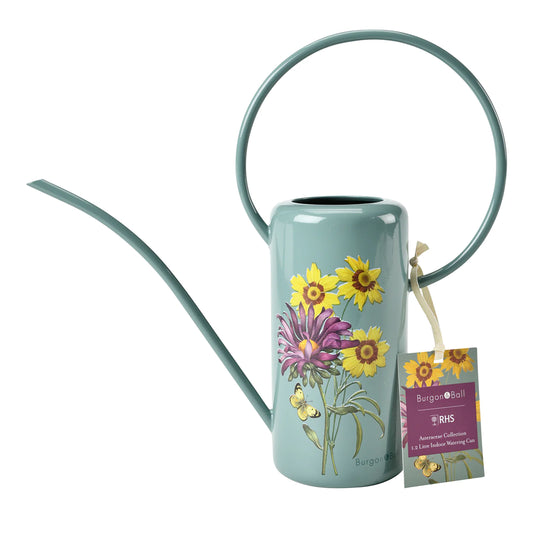 Burgon & Ball 1.2L 'Asteraceae' Metal Indoor Watering Can