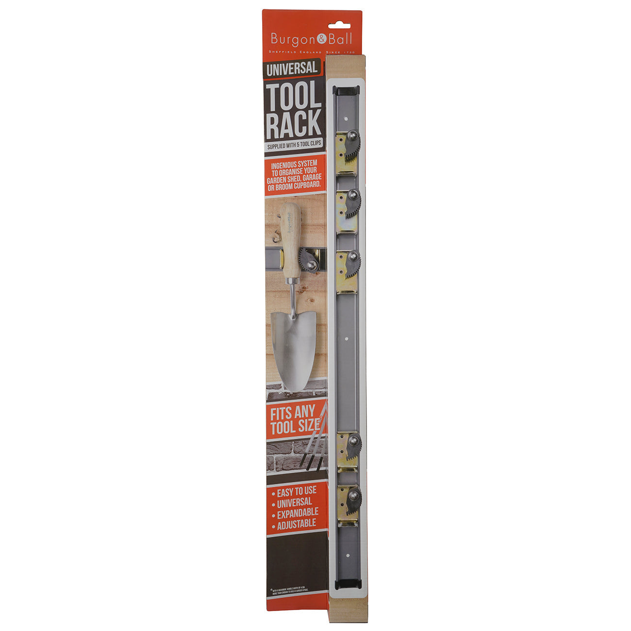 Burgon & Ball Universal Garden Tool Rack Packaging