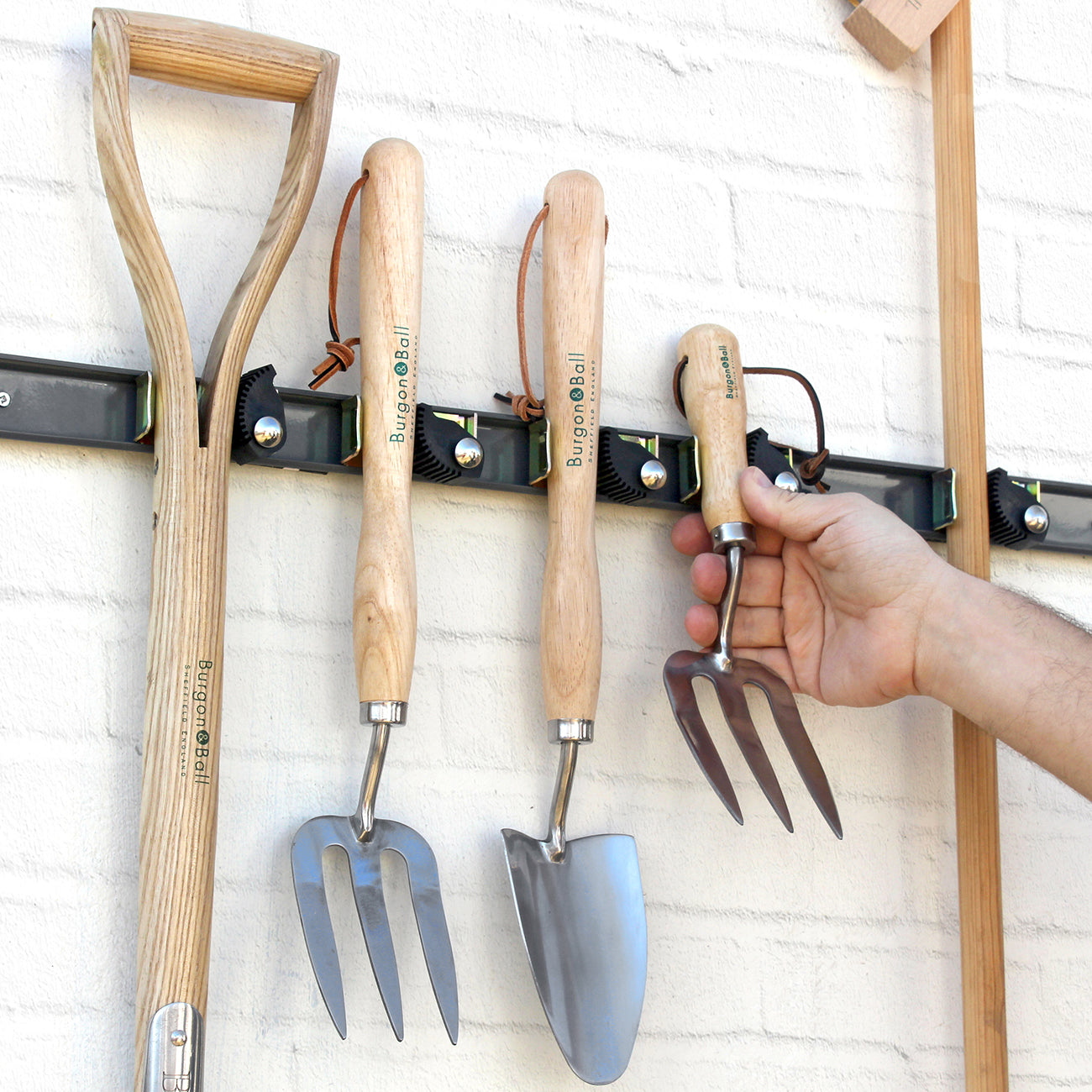 Hanging Garden Tool on Burgon & Ball Rack