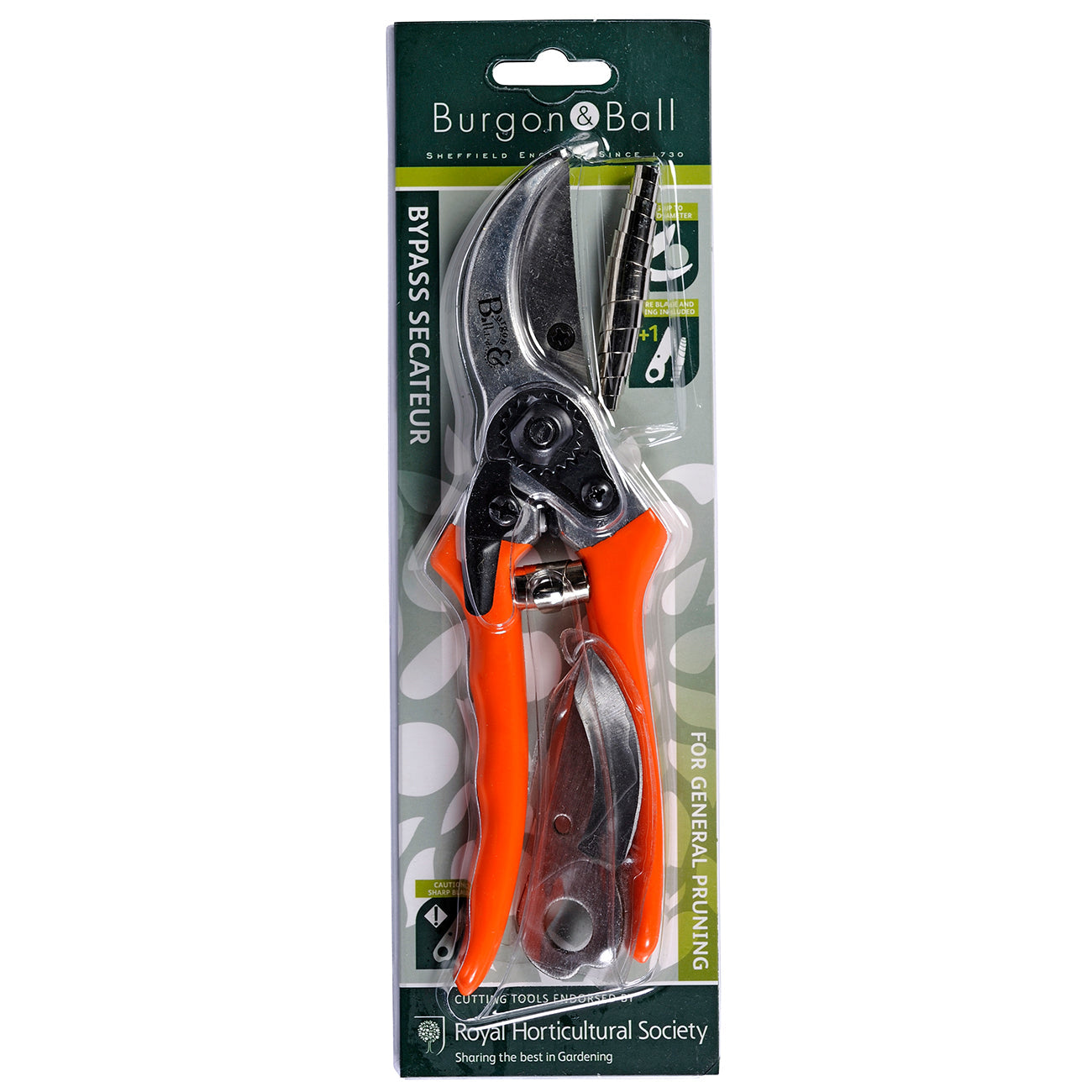 Burgon & Ball RHS-Endorsed Bypass Secateurs Packagin