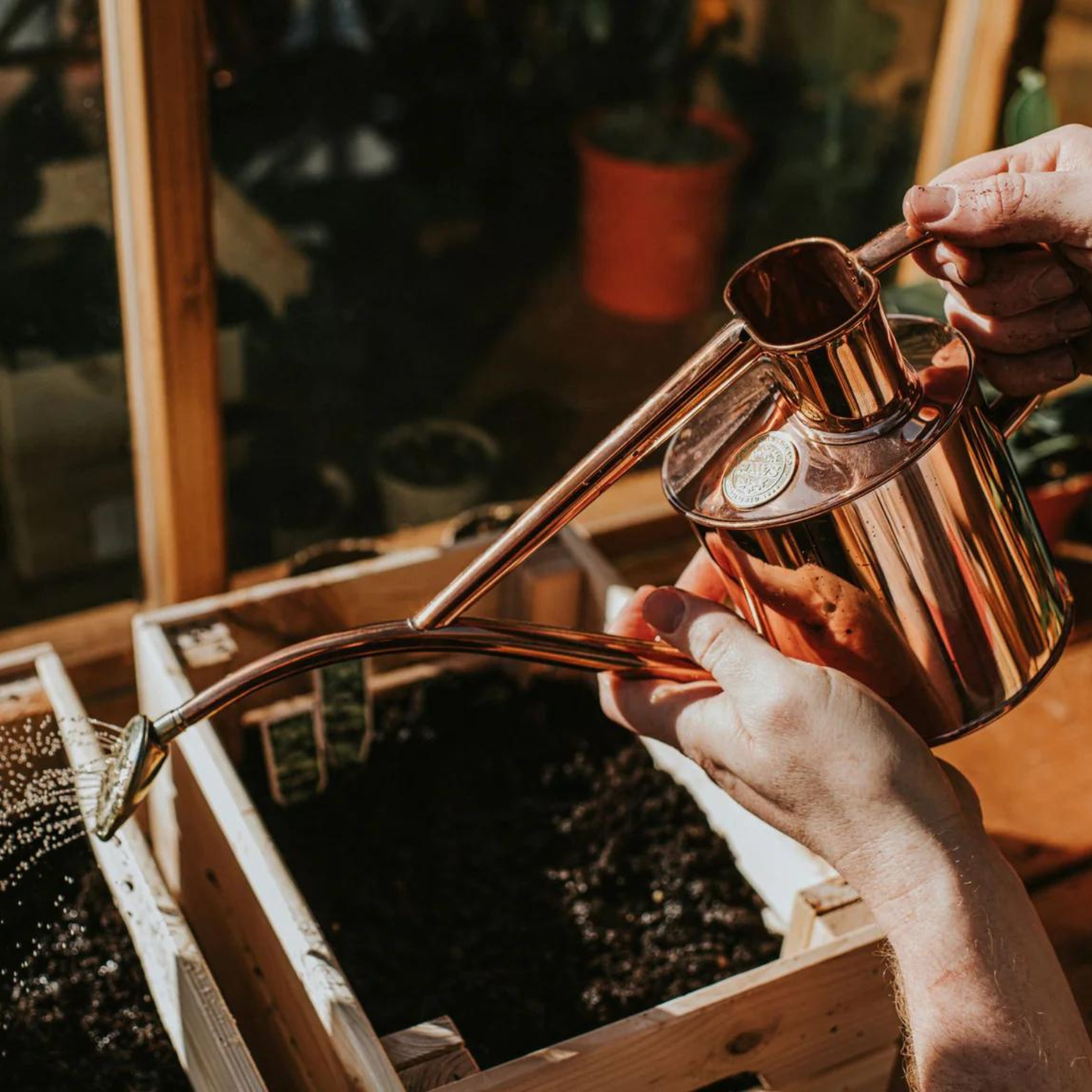 Haws Copper Rowley Ripple Watering Can