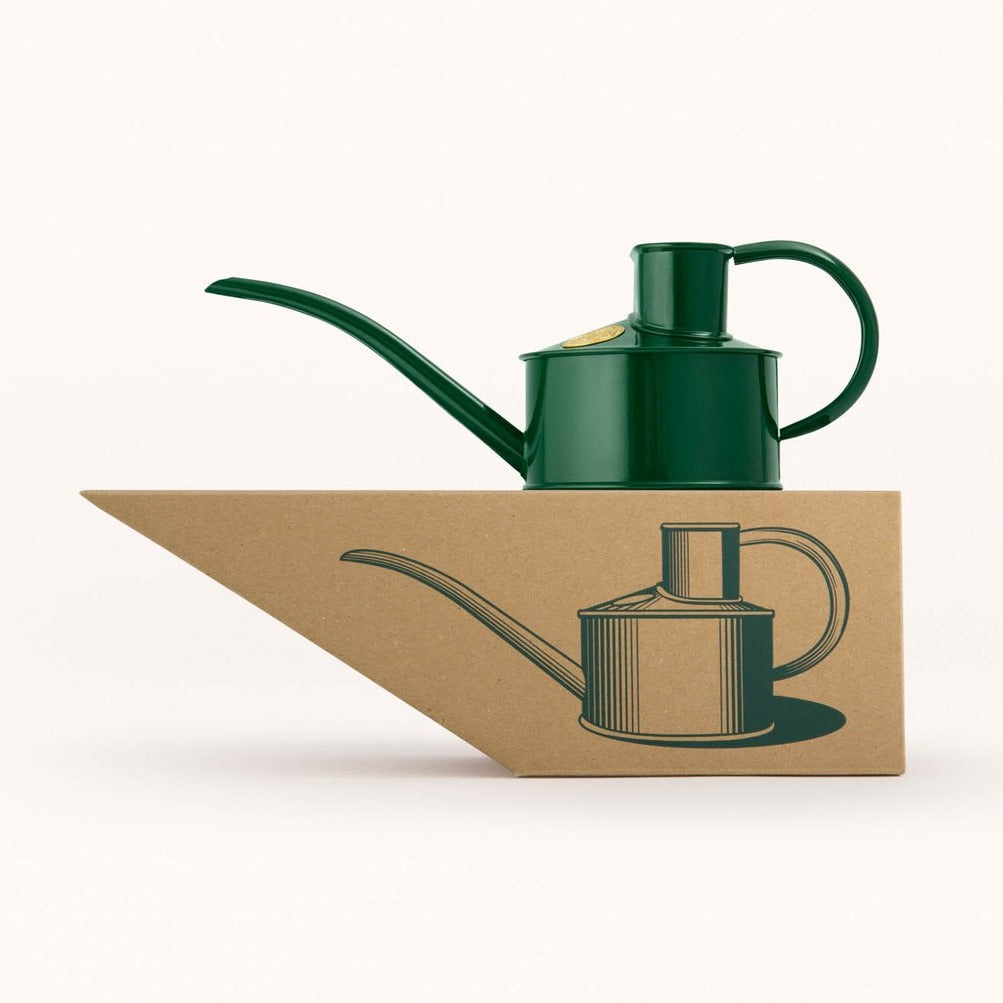 0.5L 'Fazeley Flow' Watering Set, Green & Brass