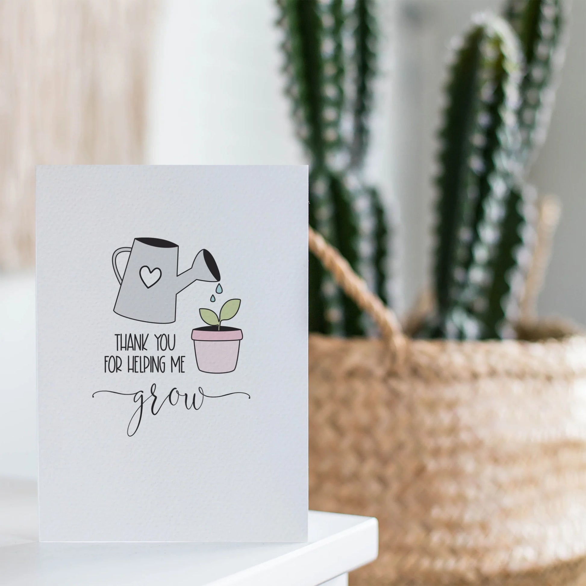 Helping Me Grow Greetings Card