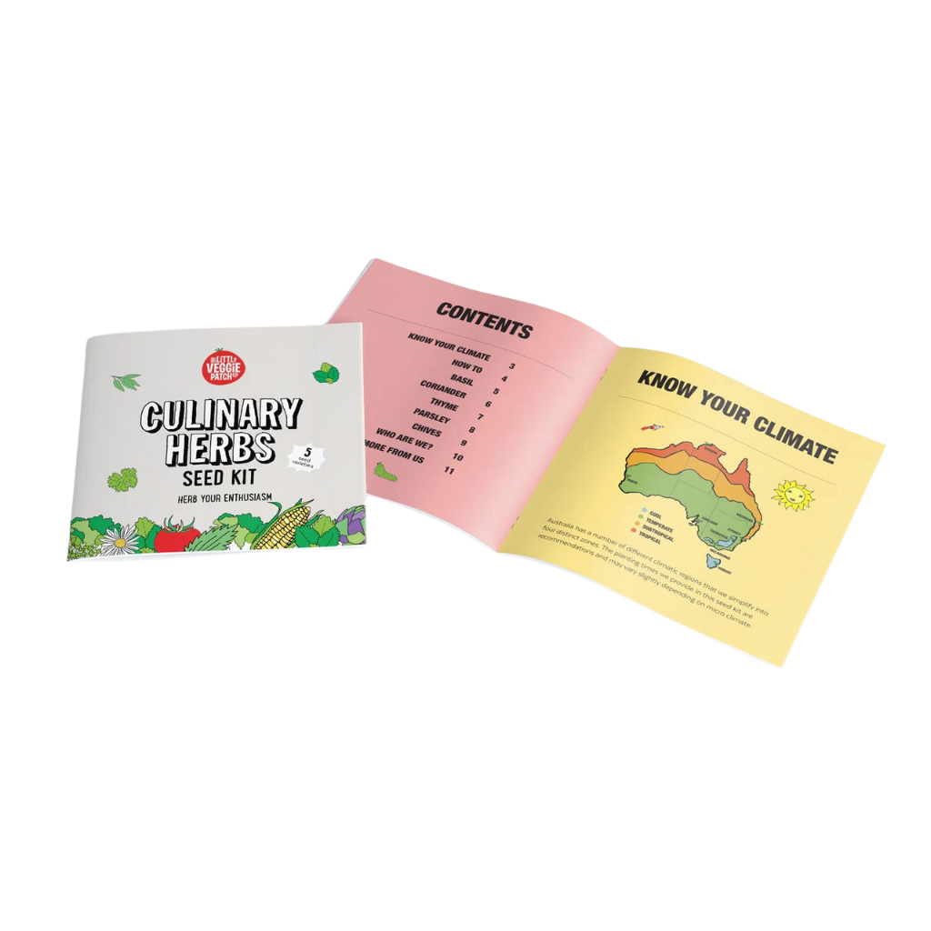 Little Veggie Patch Co Culinary Herbs Seed Kit Guide