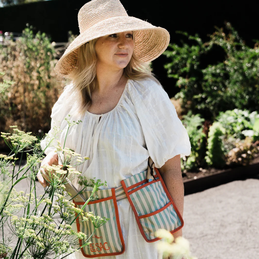 Gardener wearing Le Sac X Outback Gardens Tool Belt