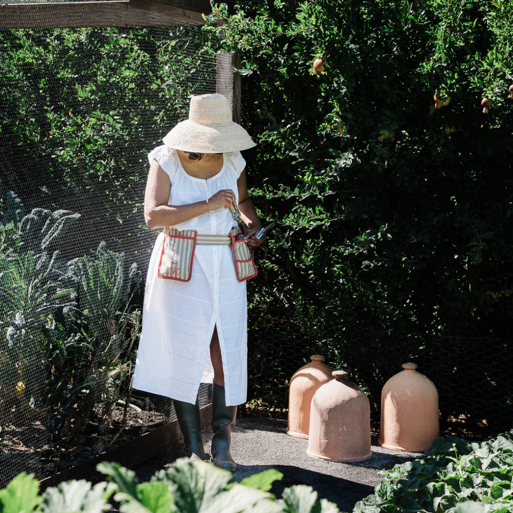 Gardens Tool Belt in Ruby Saltbush & Eucalyptus