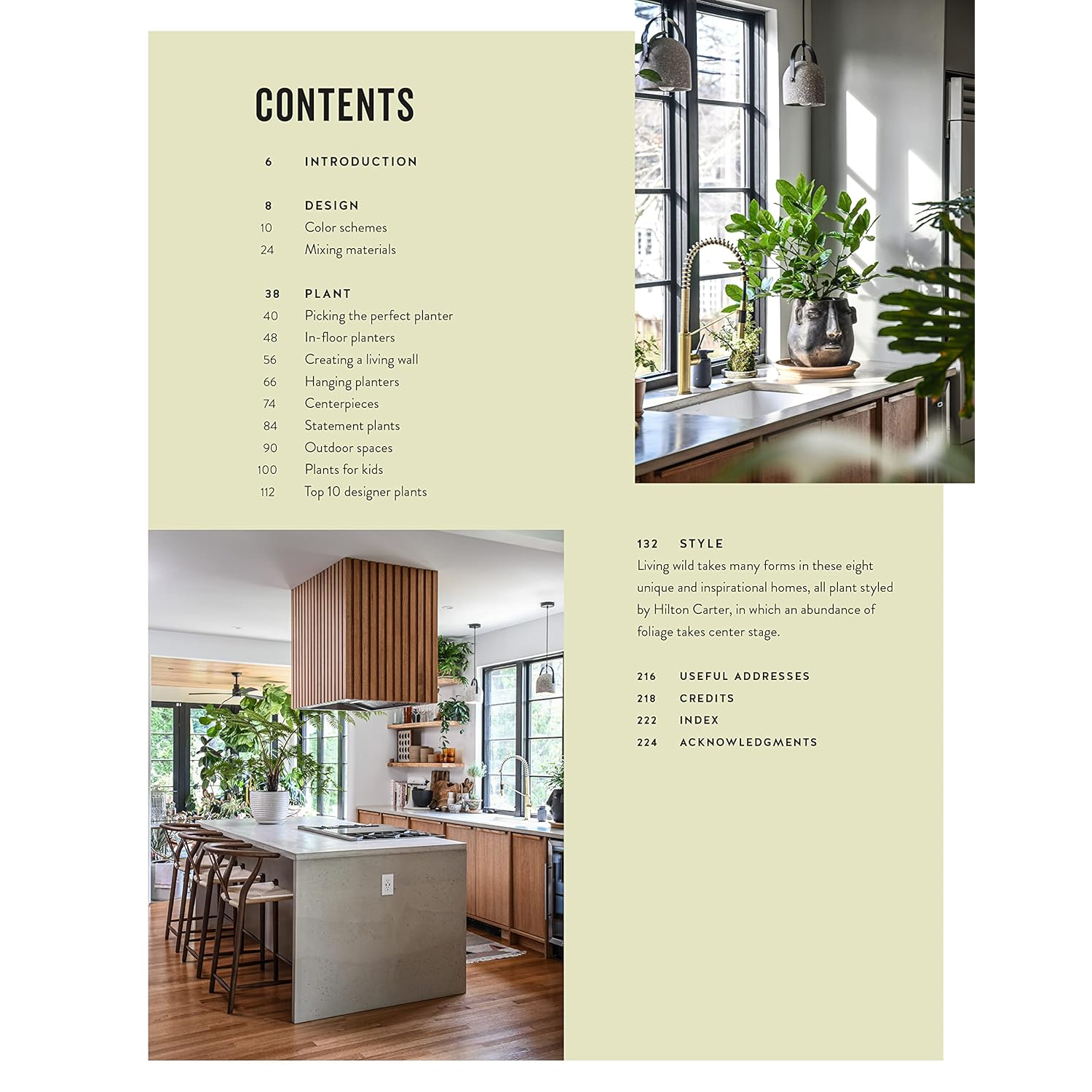 Living Wild by Hilton Carter - Book Contents