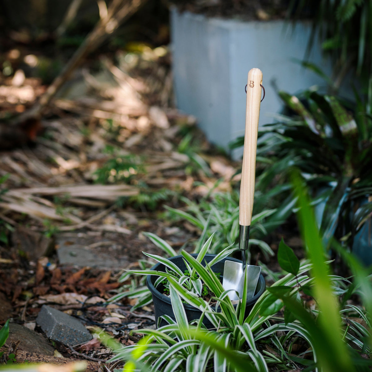 Long Handled Garden Trowel