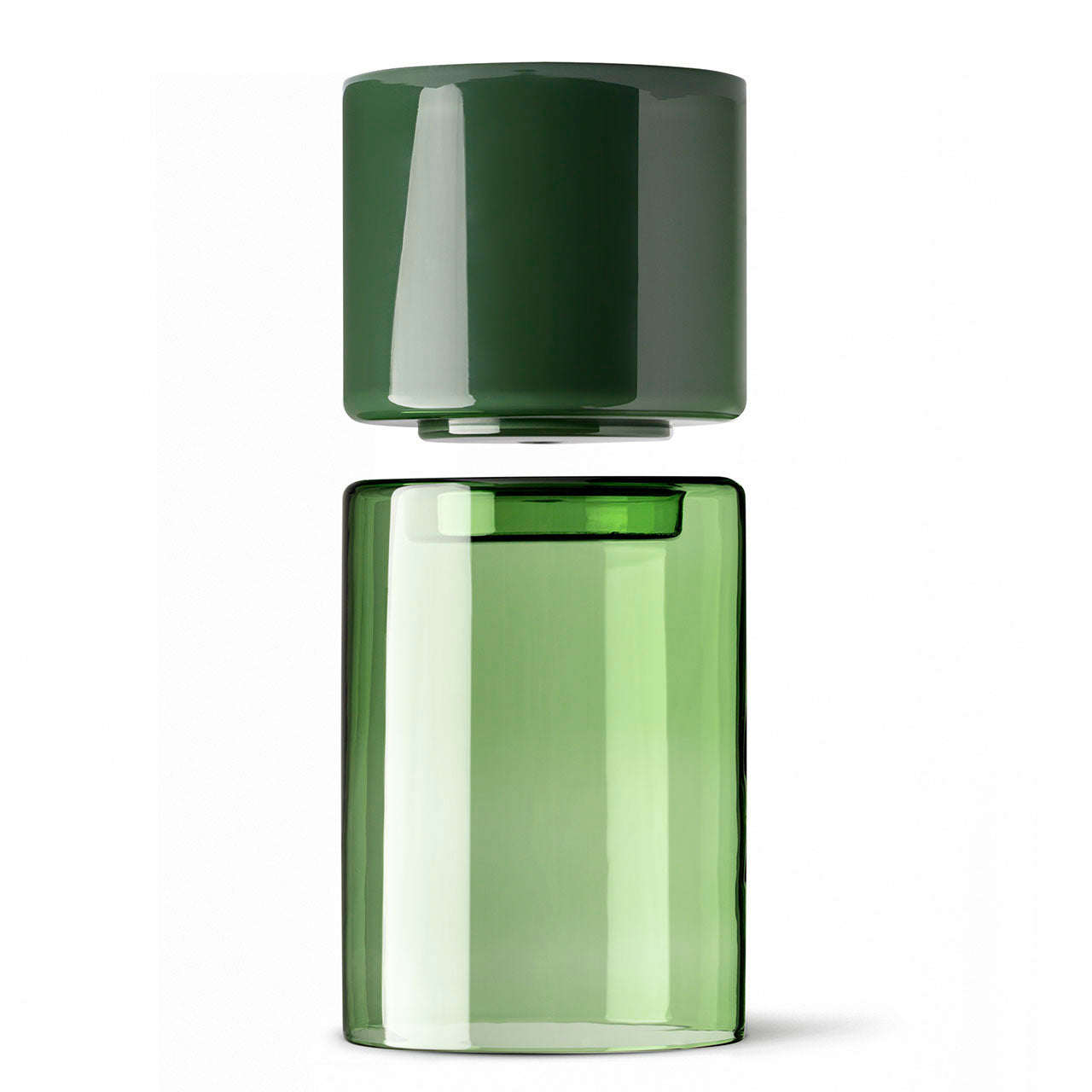 Studio Milligram Glass Flip Planter Tall, Green/Moss - Sections