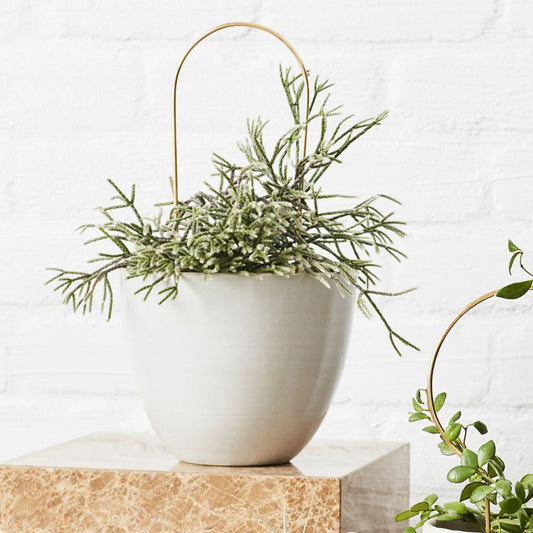 Ivy Muse Arch Brass Plant Stake Hero