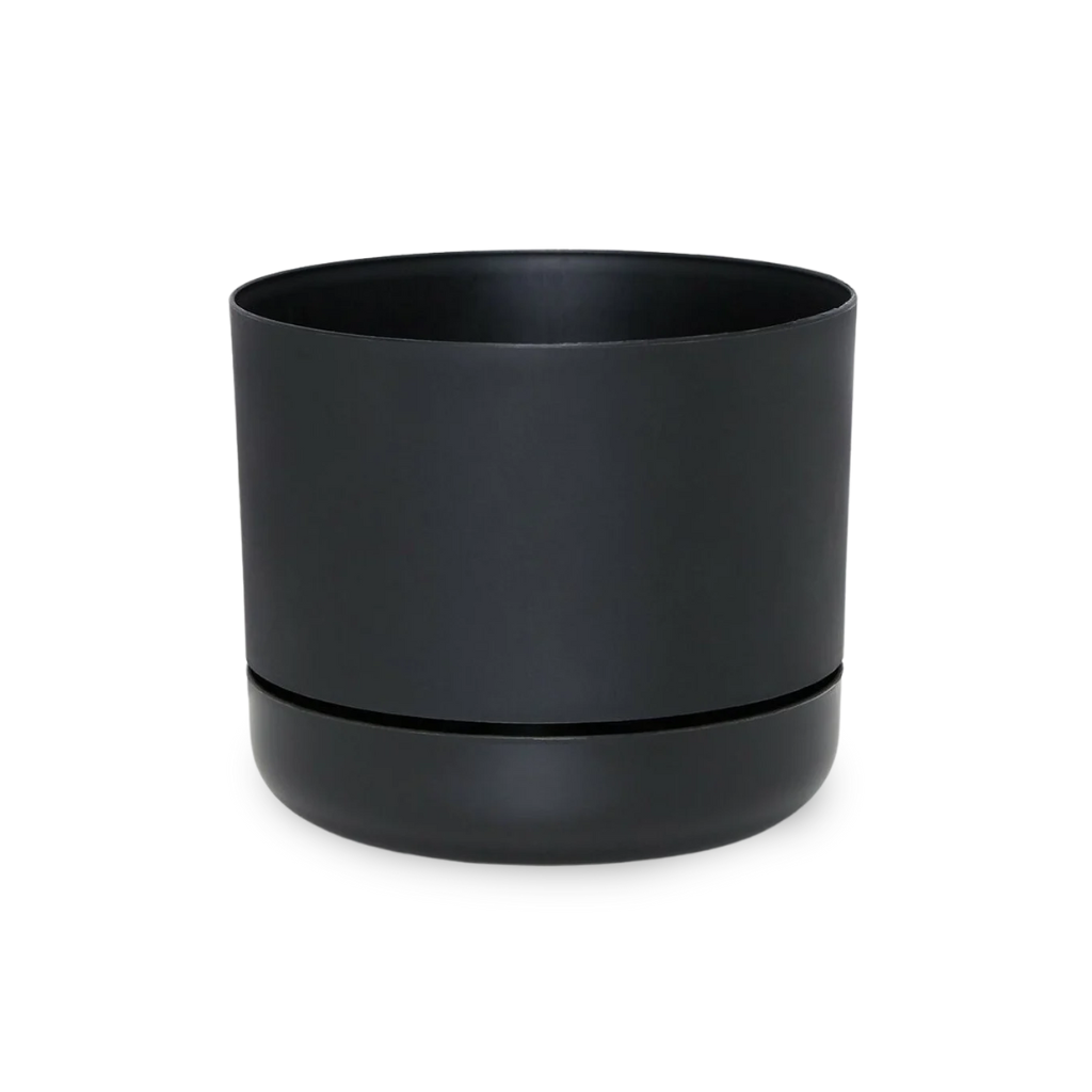 Mr Kitly Self-Watering Plant Pot in Recycled Black
