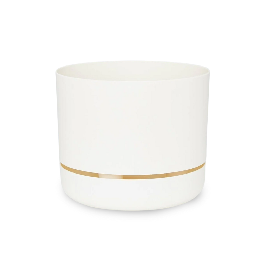 Mr Kitly Self-Watering Plant Pot in White Linen