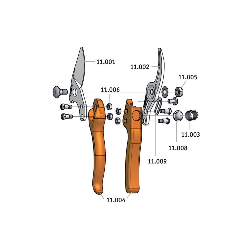 Original Löwe No11 (11.104) Large Bypass Pruner Parts