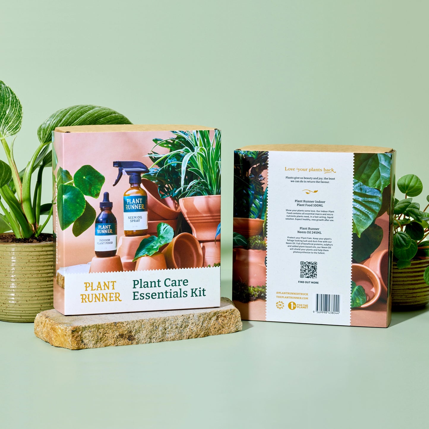 Plant Runner Plant Care Essentials Kit Front & Back