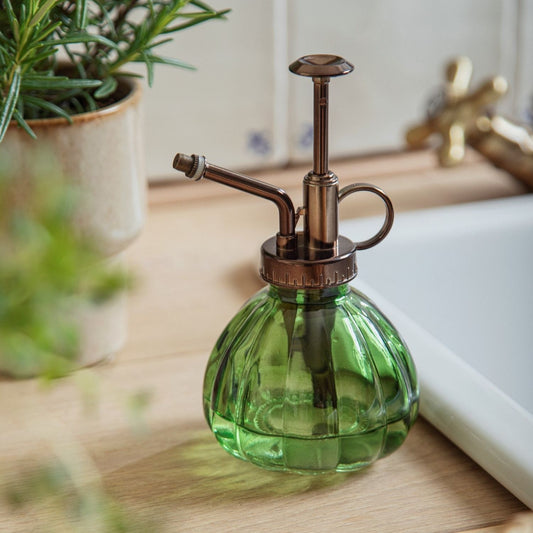 Ryset Vintage-Style Glass Plant Mister, Green