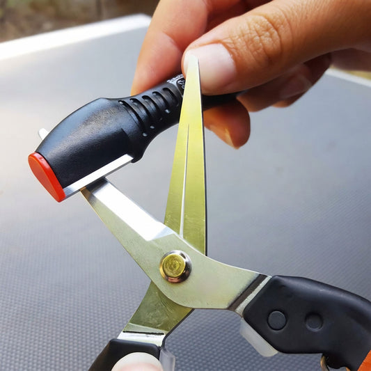 Sharpening Garden Snips with Ryset Multi-Sharpener