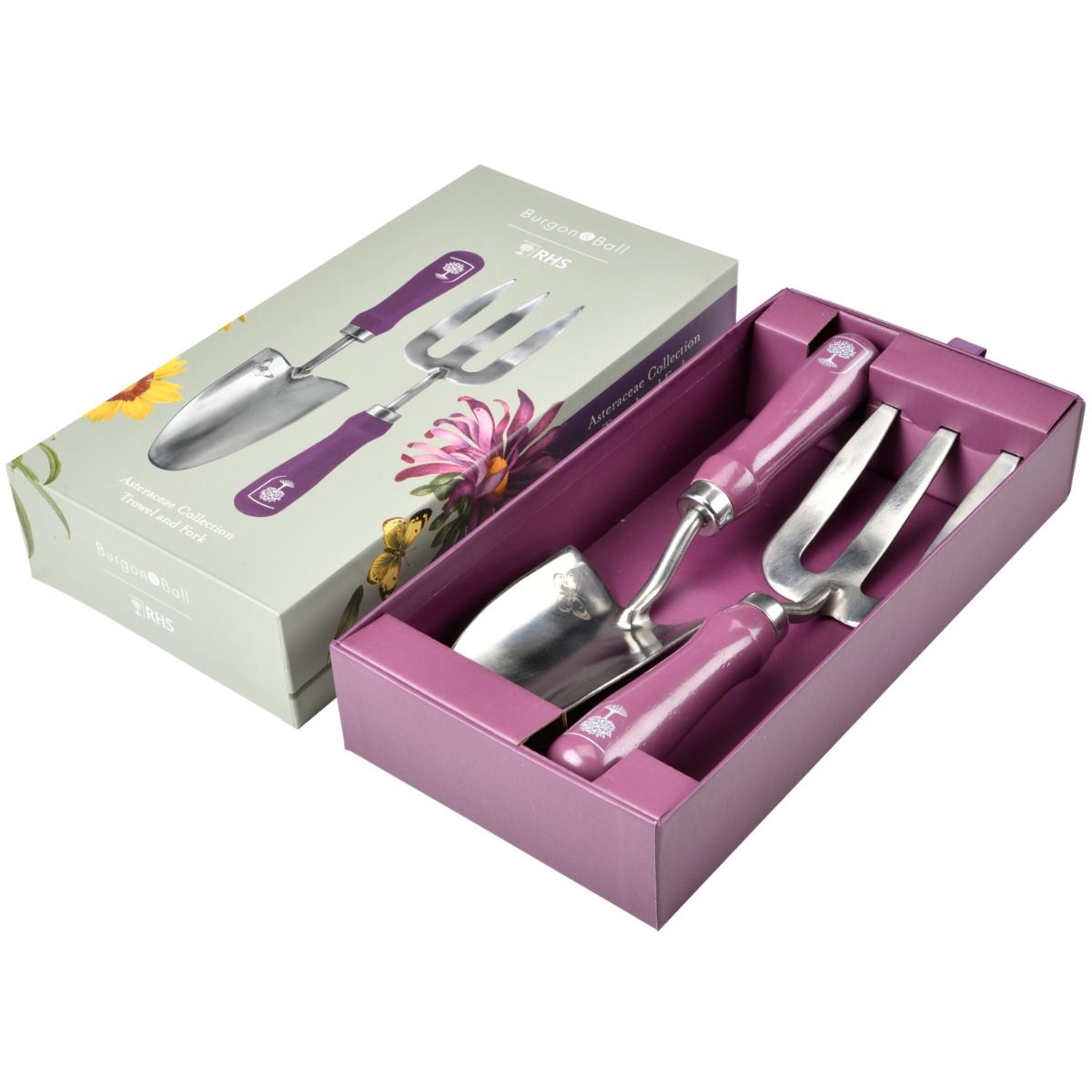 Burgon & Ball 'Asteraceae' Gift Boxed Trowel & Fork Set