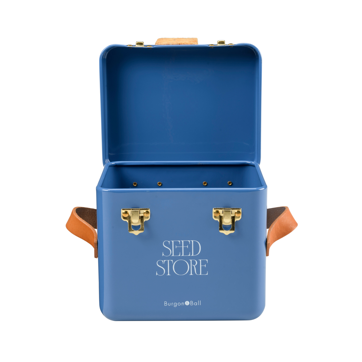 Burgon & Ball Mini Seed Packet Store, Cotswold Blue - Open