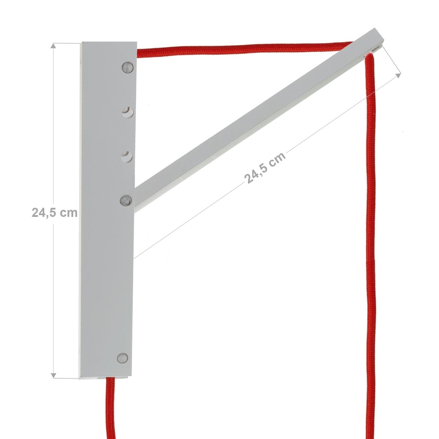 White Pinocchio Wall Mount Dimensions