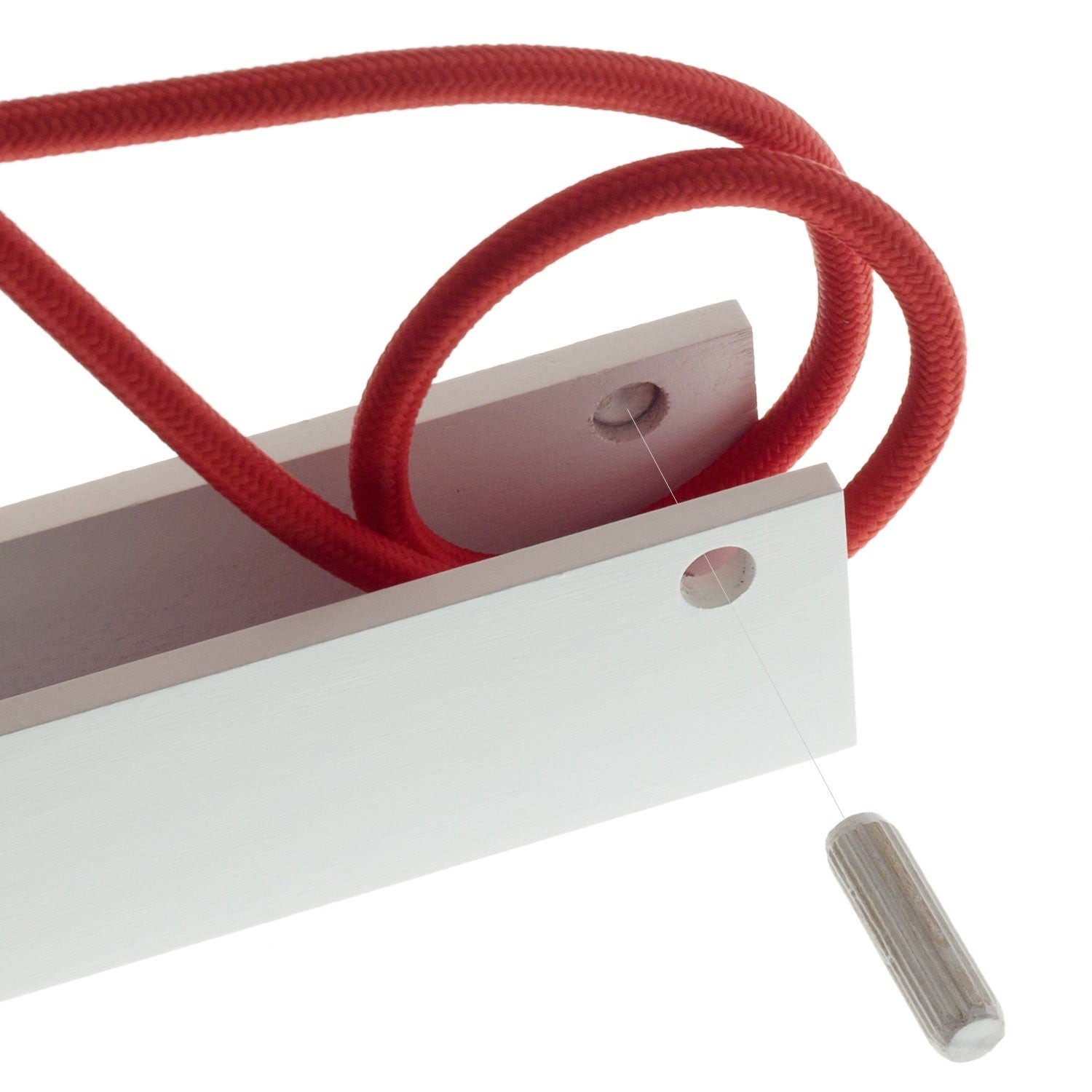 White Pinocchio Wall Mount Mechanism