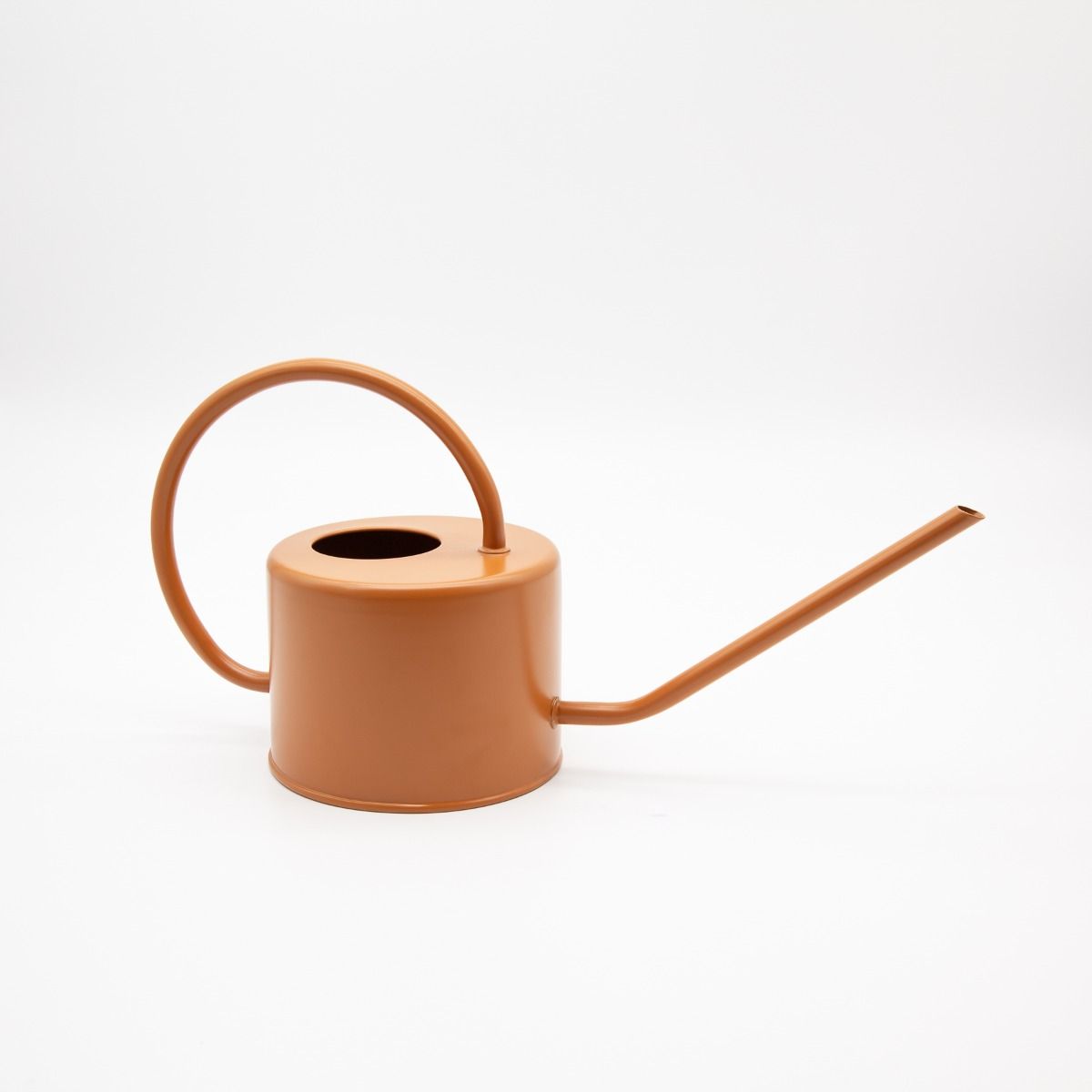 Potted 'Porto' 1L Steel Indoor Watering Can in Cinnamon Finish