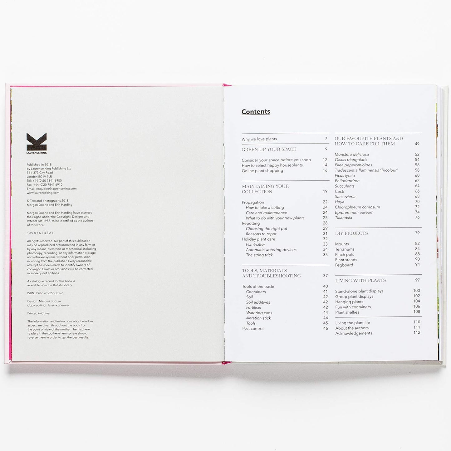 How to raise a plant book contents.