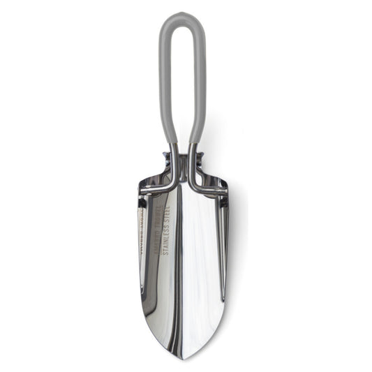 Amabro Japan Folding Hand Trowel with Grey Rubber Handle