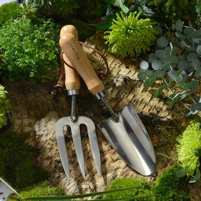 Burgon & Ball RHS Stainless Steel Hand Fork & Trowel