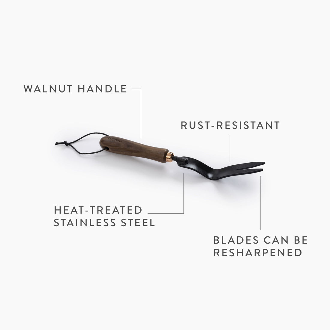 Barebones Weeding Fork Features