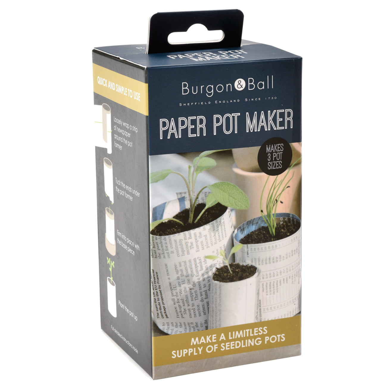 Natural Recycled Newspaper Pot Maker