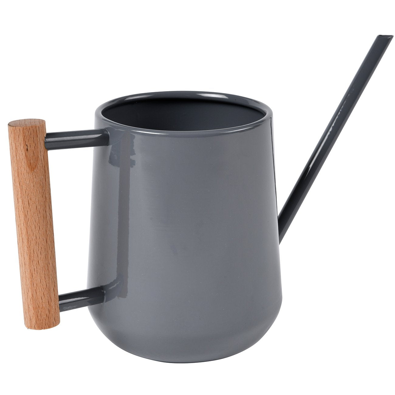 Small Indoor Watering Can with Wooden Handle