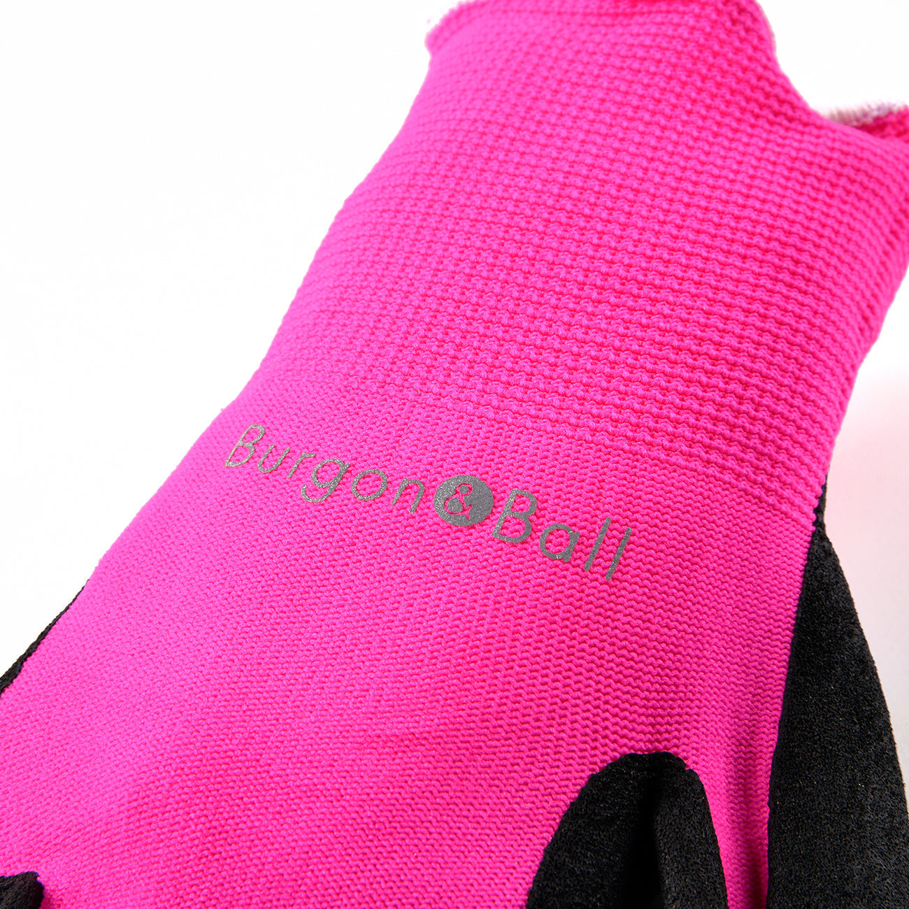 Burgon & Ball Logo on FloraBrite® Pink Gardening Gloves
