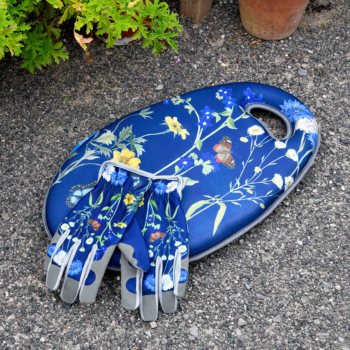 British Meadow Garden Kneeler & Gloves