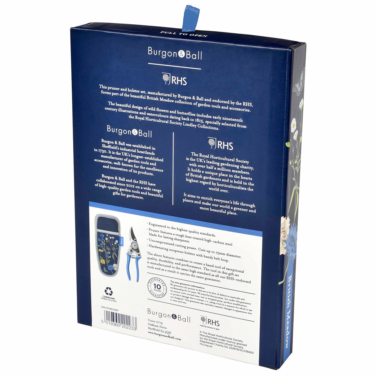 Burgon & Ball British Meadow Pruner & Holster Packaging