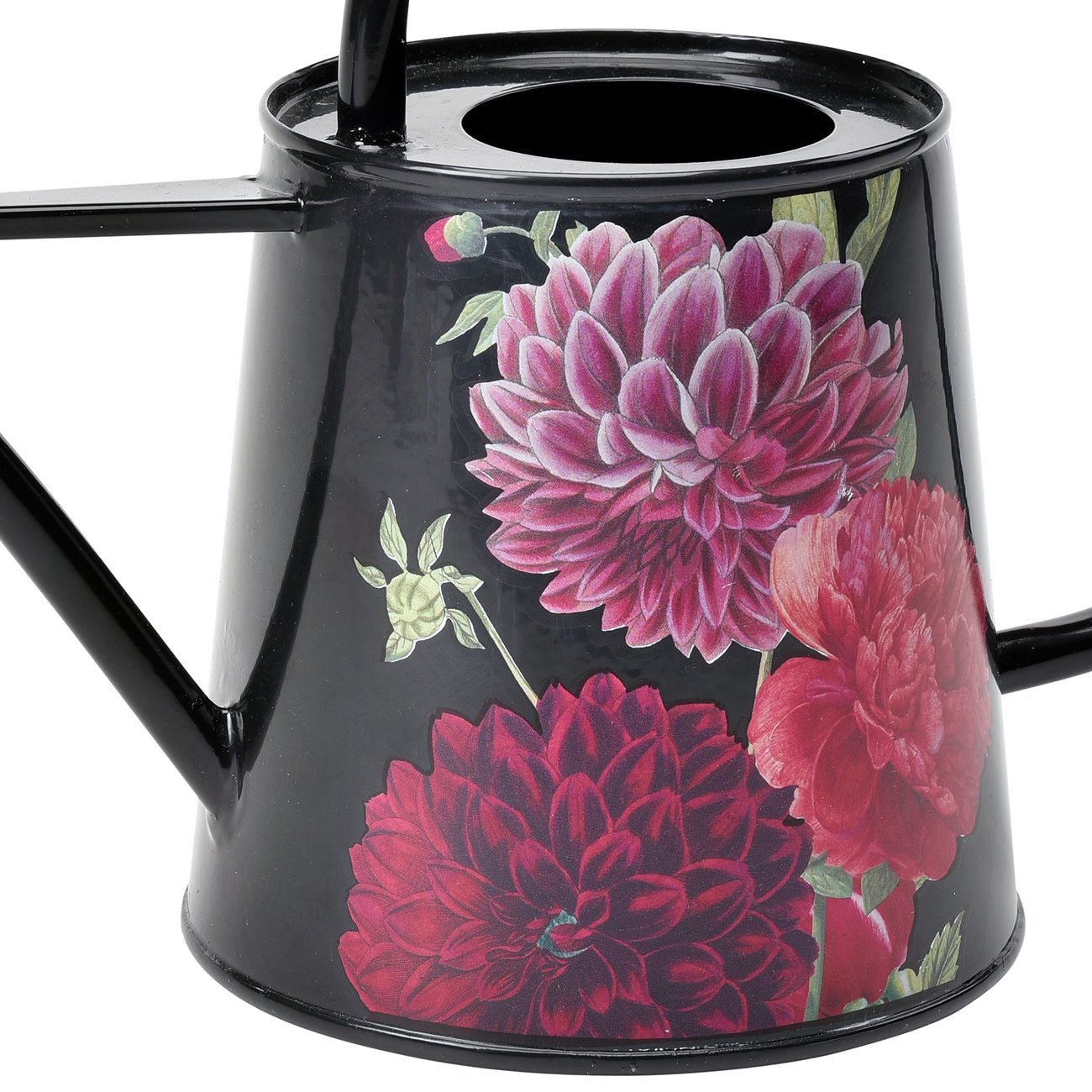 British Bloom design with dahlias and peonies.