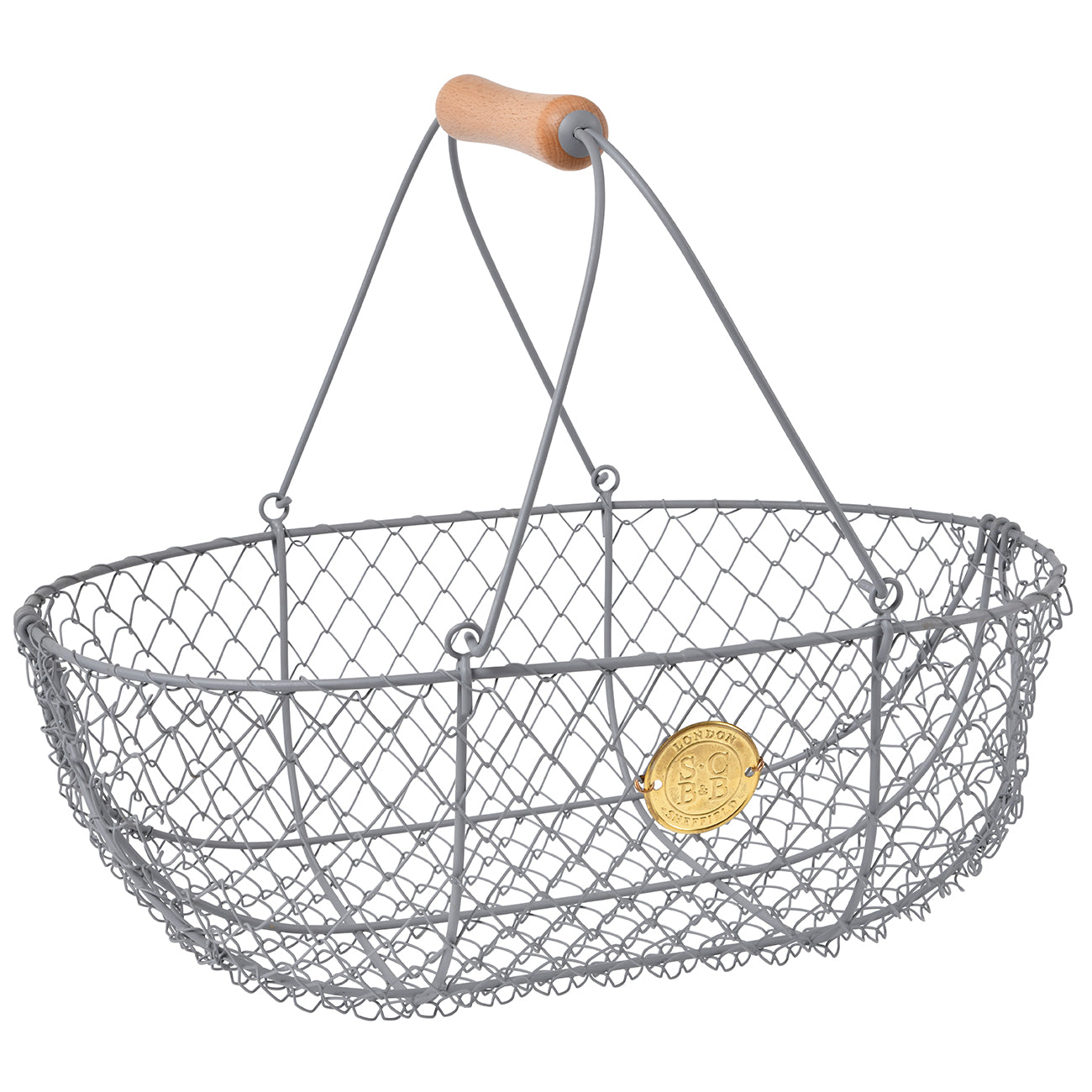 This attractive hand-crafted wire basket is an absolute delight to use.
