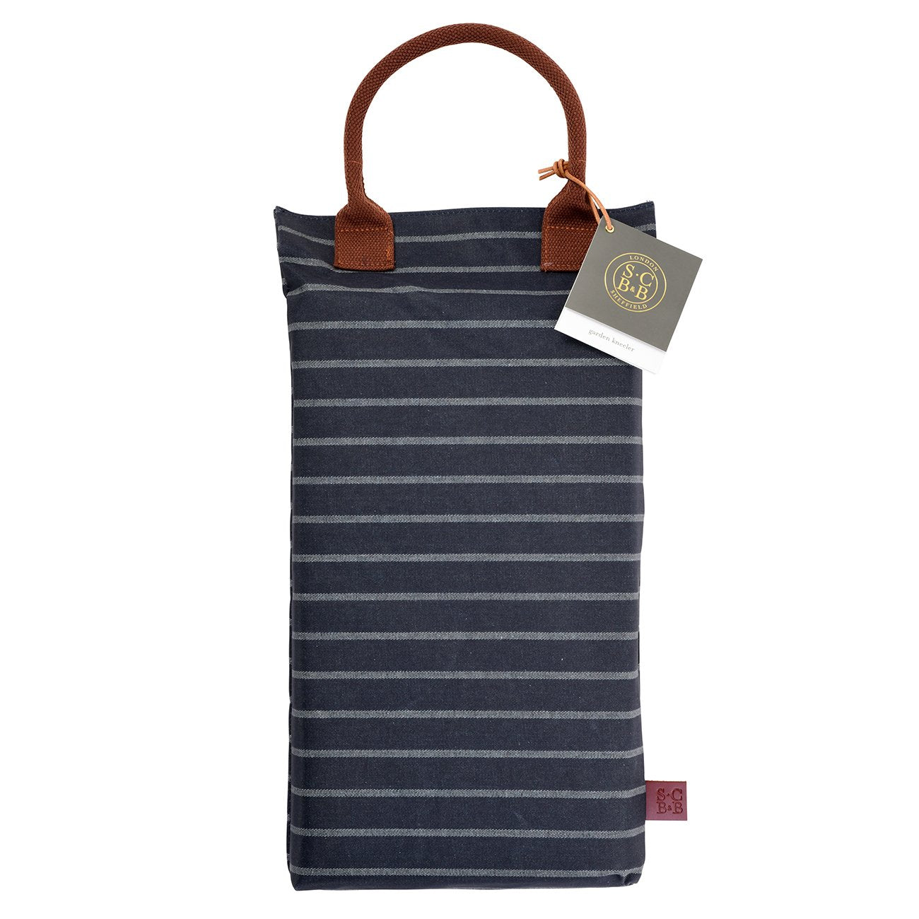 Sophie Conran by Burgon & Ball Garden Kneeler in Blue Stripe.