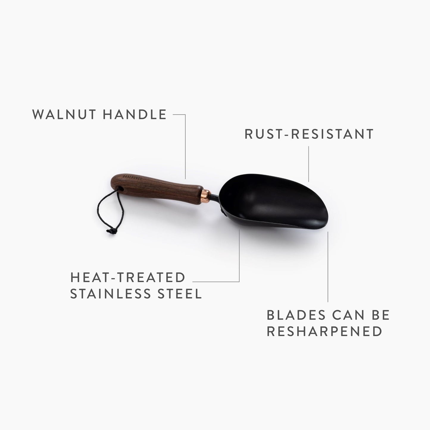 Barebones Living Garden Scoop Features