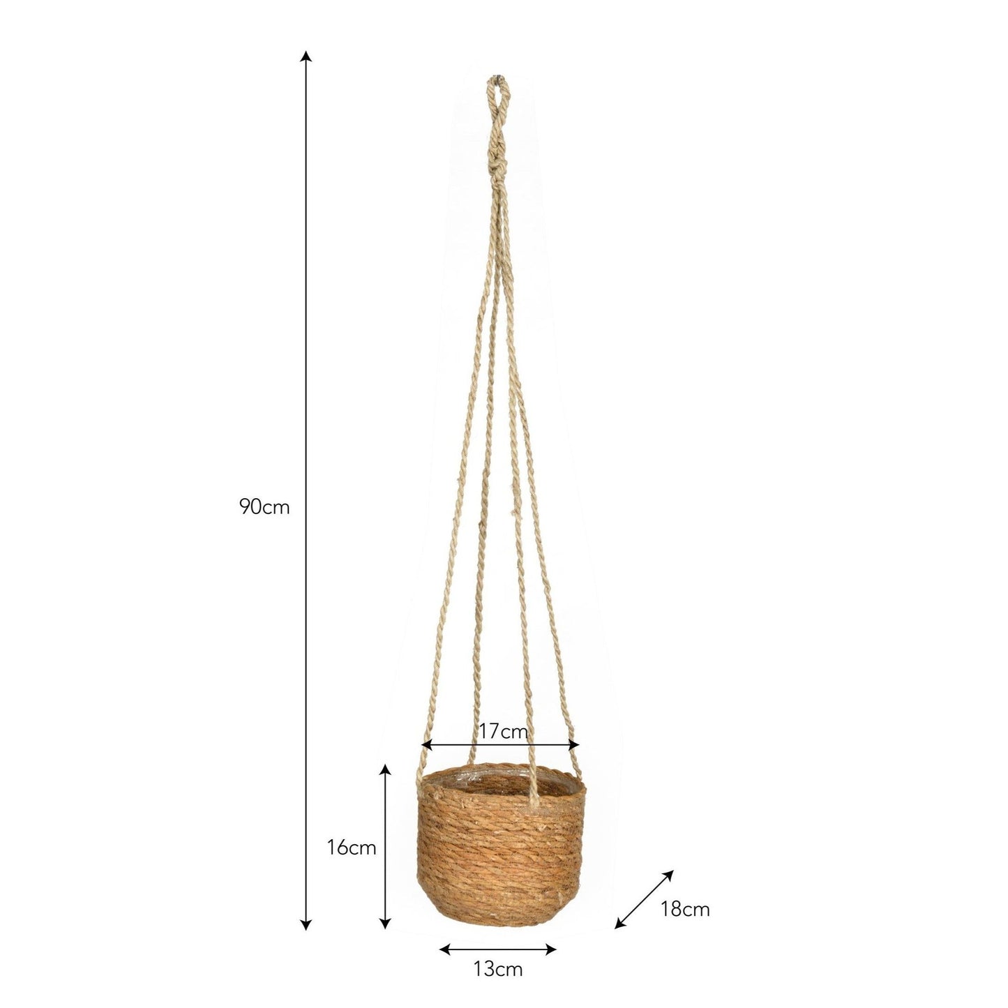 Garden Trading Short Woven Hanger Measurements
