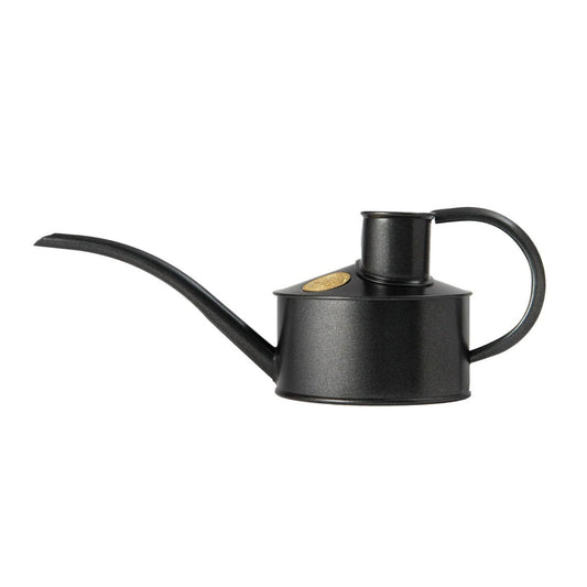 Haws Fazeley Flow Metal Indoor Watering Can, Graphite