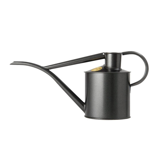 Haws 1 Litre Fazeley Flow Metal Indoor Watering Can, Graphite
